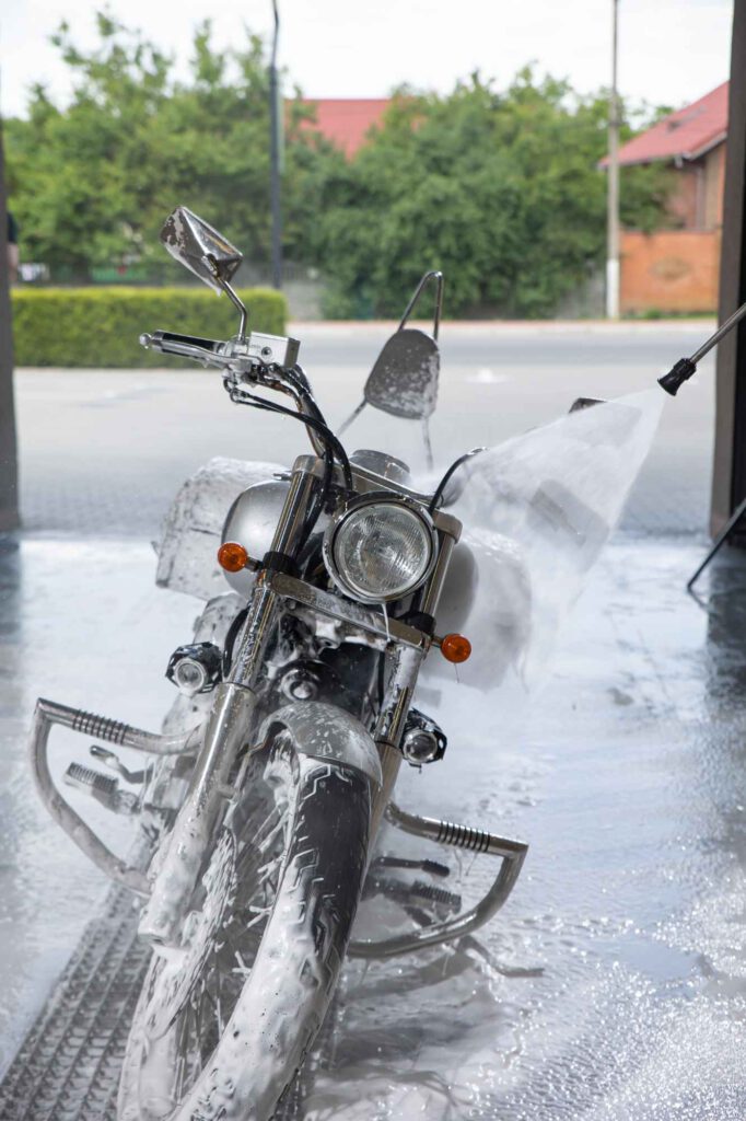 Motorrad wäsche