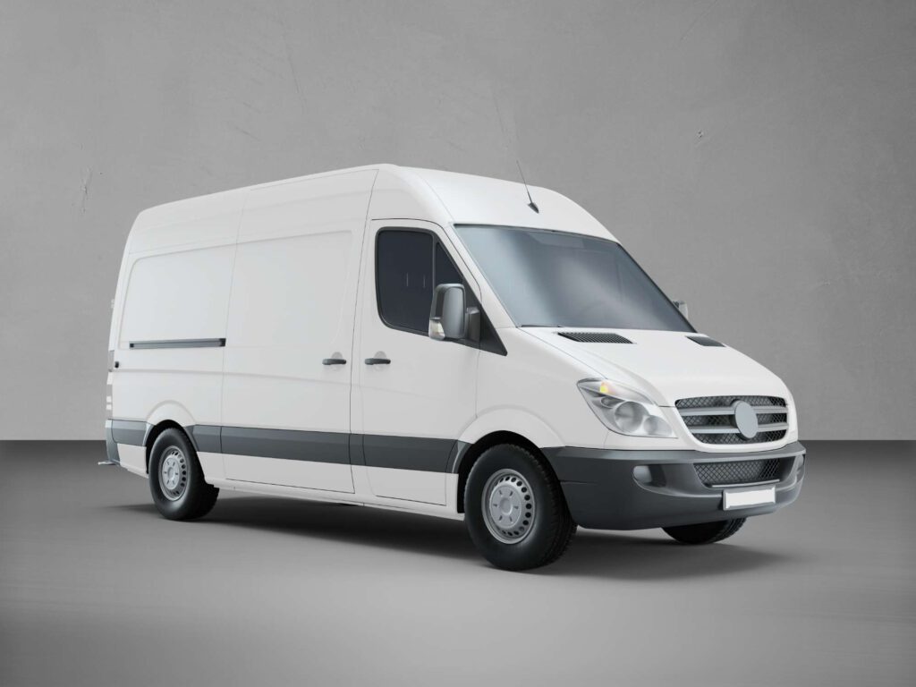 weißer Transporter