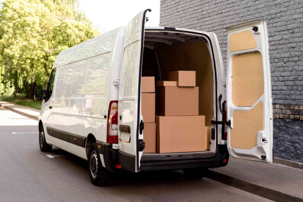weißer Sprinter voll